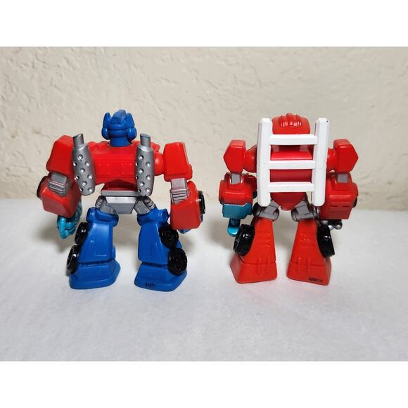 Transformers Playskool Rescue Bots Optimus Prime and Heatwave 3.5" Figures Loose - Picture 5 of 6